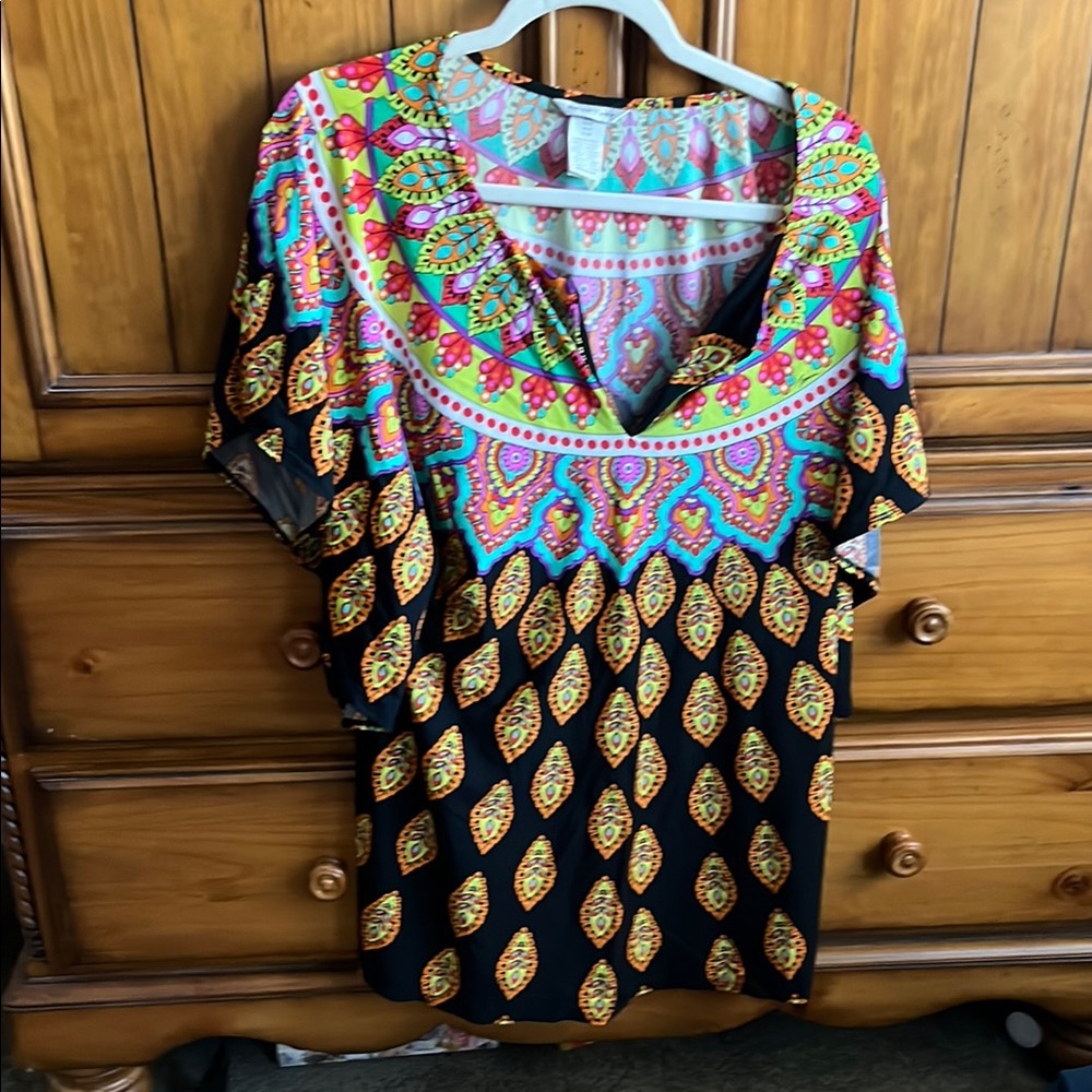 Trina Turk Colorful Patterned Women's swim coverup